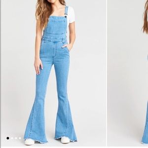 Like new Show Me Your Mumu Berkeley Bell Overalls (fits like a medium)
